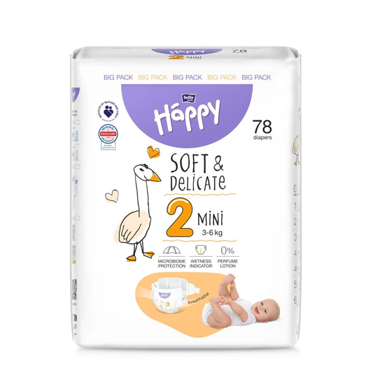 Bella Baby Happy Soft & Delicate 2 Mini 3–6 kg — Big Pack(78)